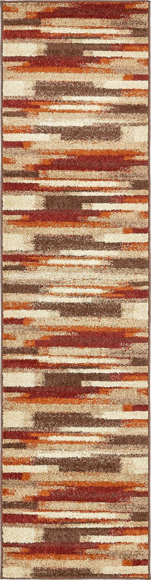 Multicolor 2' 7 x 10' Autumn Runner Area Rug 100% Polypropylene Durable Jute Backing Living Dining Room Bedroom Office Modern Decor Carpet for Sale at Rug Engine