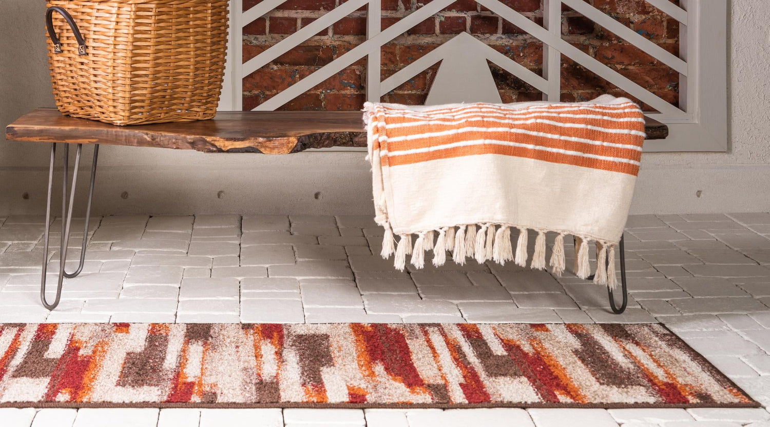 Multicolor 2' 7 x 10' Autumn Runner Area Rug 100% Polypropylene Durable Jute Backing Living Dining Room Bedroom Office Modern Decor Carpet for Sale at Rug Engine