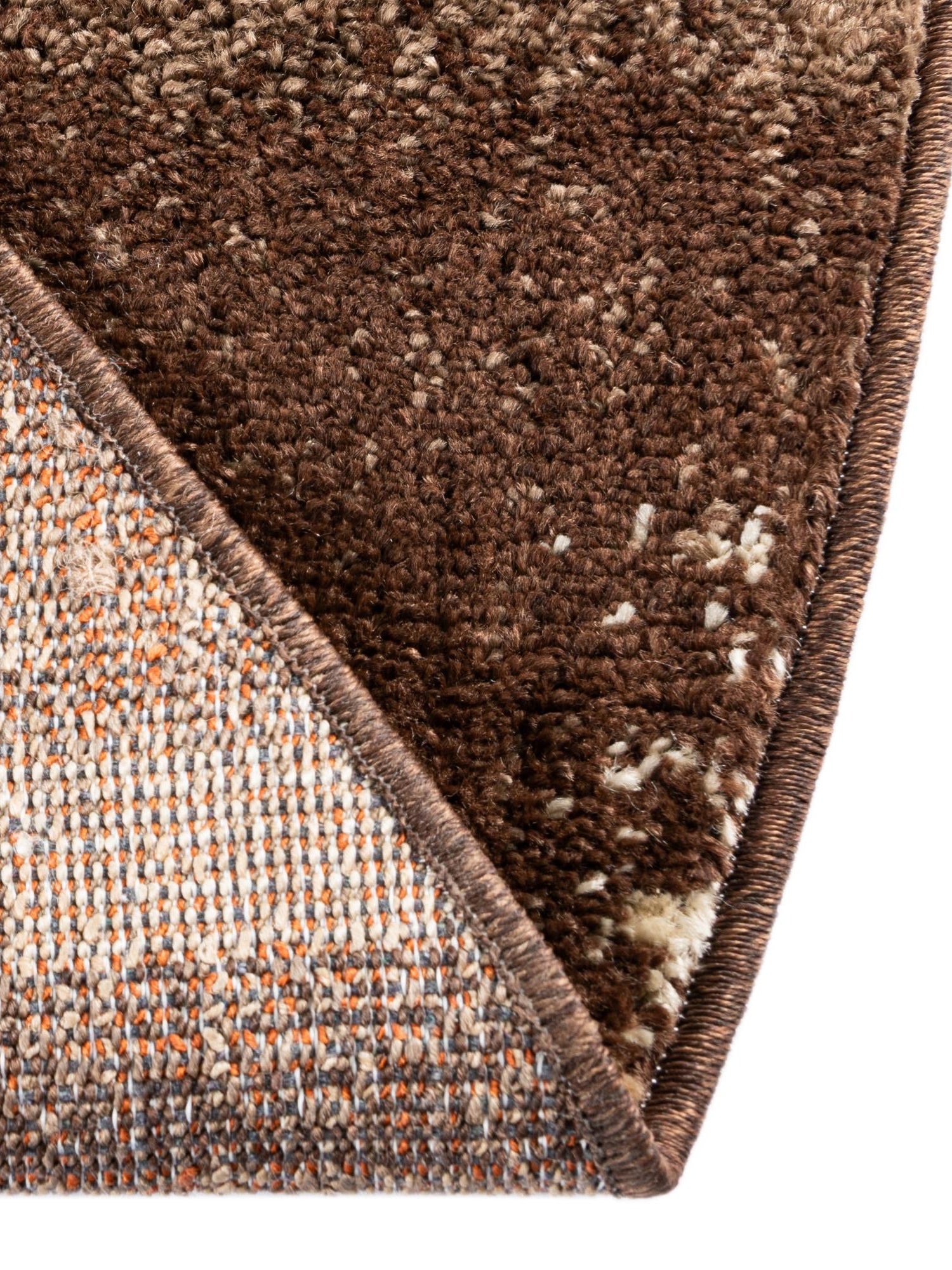 Brown 3' 1 x 3' 1 Autumn Round Area Rug 100% Polypropylene Durable Jute Backing Living Dining Room Bedroom Office Modern Decor Carpet for Sale at Rug Engine