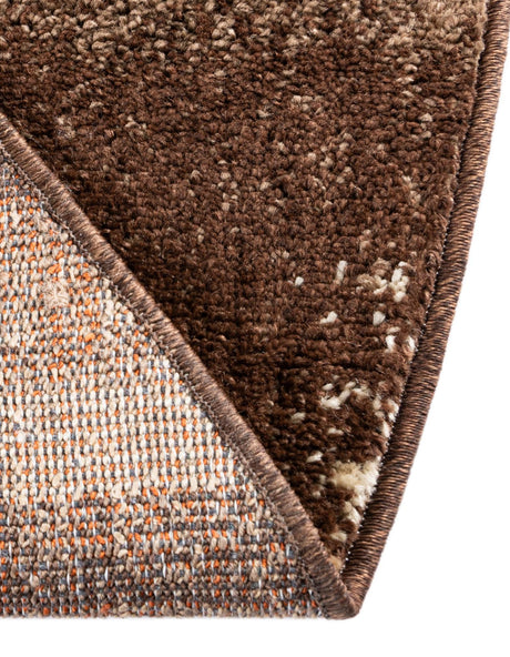 Brown 3' 1 x 3' 1 Autumn Round Area Rug 100% Polypropylene Durable Jute Backing Living Dining Room Bedroom Office Modern Decor Carpet for Sale at Rug Engine