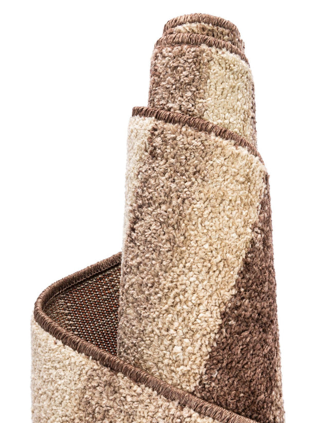 Brown 7' 10 x 7' 10 Autumn Round Area Rug 100% Polypropylene Durable Jute Backing Living Dining Room Bedroom Office Modern Decor Carpet for Sale at Rug Engine