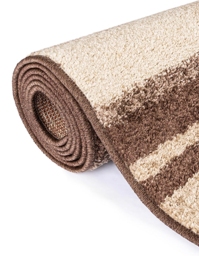 Brown 7' 10 x 7' 10 Autumn Round Area Rug 100% Polypropylene Durable Jute Backing Living Dining Room Bedroom Office Modern Decor Carpet for Sale at Rug Engine