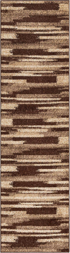 Brown 2' 7 x 10' Autumn Runner Area Rug 100% Polypropylene Durable Jute Backing Living Dining Room Bedroom Office Modern Decor Carpet for Sale at Rug Engine