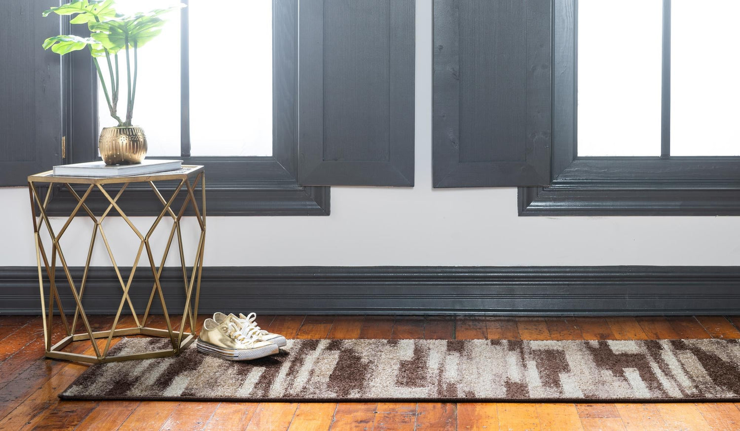 Brown 2' 7 x 10' Autumn Runner Area Rug 100% Polypropylene Durable Jute Backing Living Dining Room Bedroom Office Modern Decor Carpet for Sale at Rug Engine