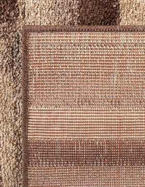 Brown 2' 7 x 10' Autumn Runner Area Rug 100% Polypropylene Durable Jute Backing Living Dining Room Bedroom Office Modern Decor Carpet for Sale at Rug Engine