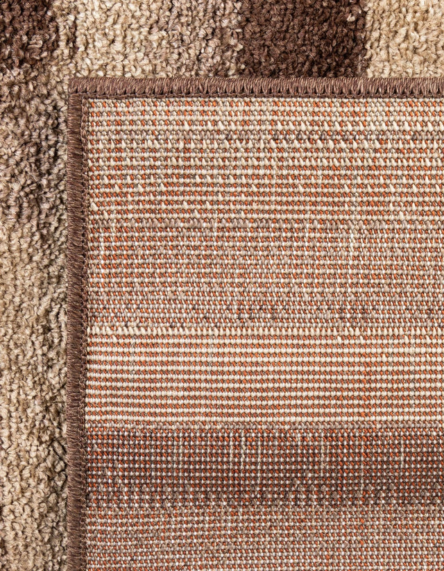 Brown 2' 7 x 10' Autumn Runner Area Rug 100% Polypropylene Durable Jute Backing Living Dining Room Bedroom Office Modern Decor Carpet for Sale at Rug Engine
