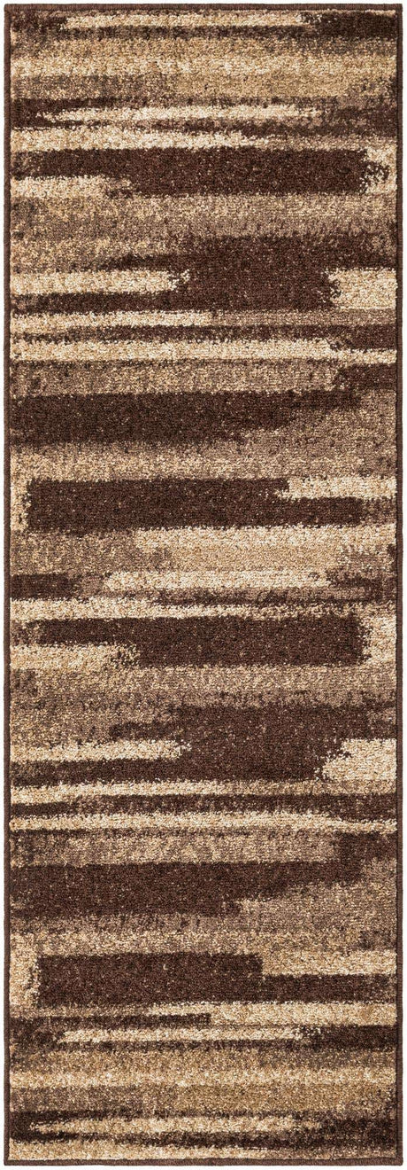 Brown 2' x 6' 1 Autumn Runner Area Rug 100% Polypropylene Durable Jute Backing Living Dining Room Bedroom Office Modern Decor Carpet for Sale at Rug Engine