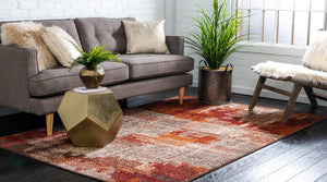 Multicolor 9' x 12' Autumn Rectangle Area Rug 100% Polypropylene Durable Jute Backing Living Dining Room Bedroom Office Modern Decor Carpet for Sale at Rug Engine