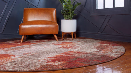 Multicolor 3' 1 x 3' 1 Autumn Round Area Rug 100% Polypropylene Durable Jute Backing Living Dining Room Bedroom Office Modern Decor Carpet for Sale at Rug Engine