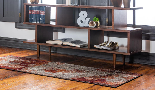 Multicolor 2' x 6' 1 Autumn Runner Area Rug 100% Polypropylene Durable Jute Backing Living Dining Room Bedroom Office Modern Decor Carpet for Sale at Rug Engine