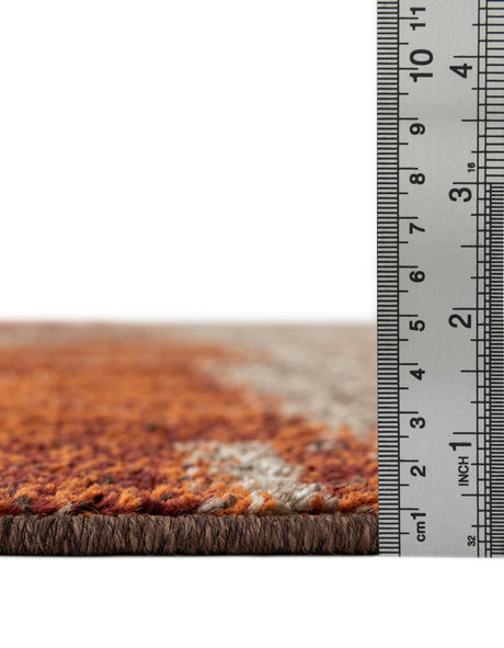 Multicolor 2' x 6' 1 Autumn Runner Area Rug 100% Polypropylene Durable Jute Backing Living Dining Room Bedroom Office Modern Decor Carpet for Sale at Rug Engine
