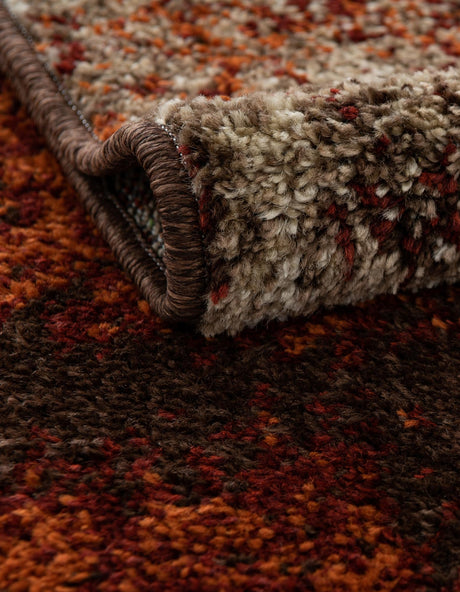 Multicolor 2' x 6' 1 Autumn Runner Area Rug 100% Polypropylene Durable Jute Backing Living Dining Room Bedroom Office Modern Decor Carpet for Sale at Rug Engine