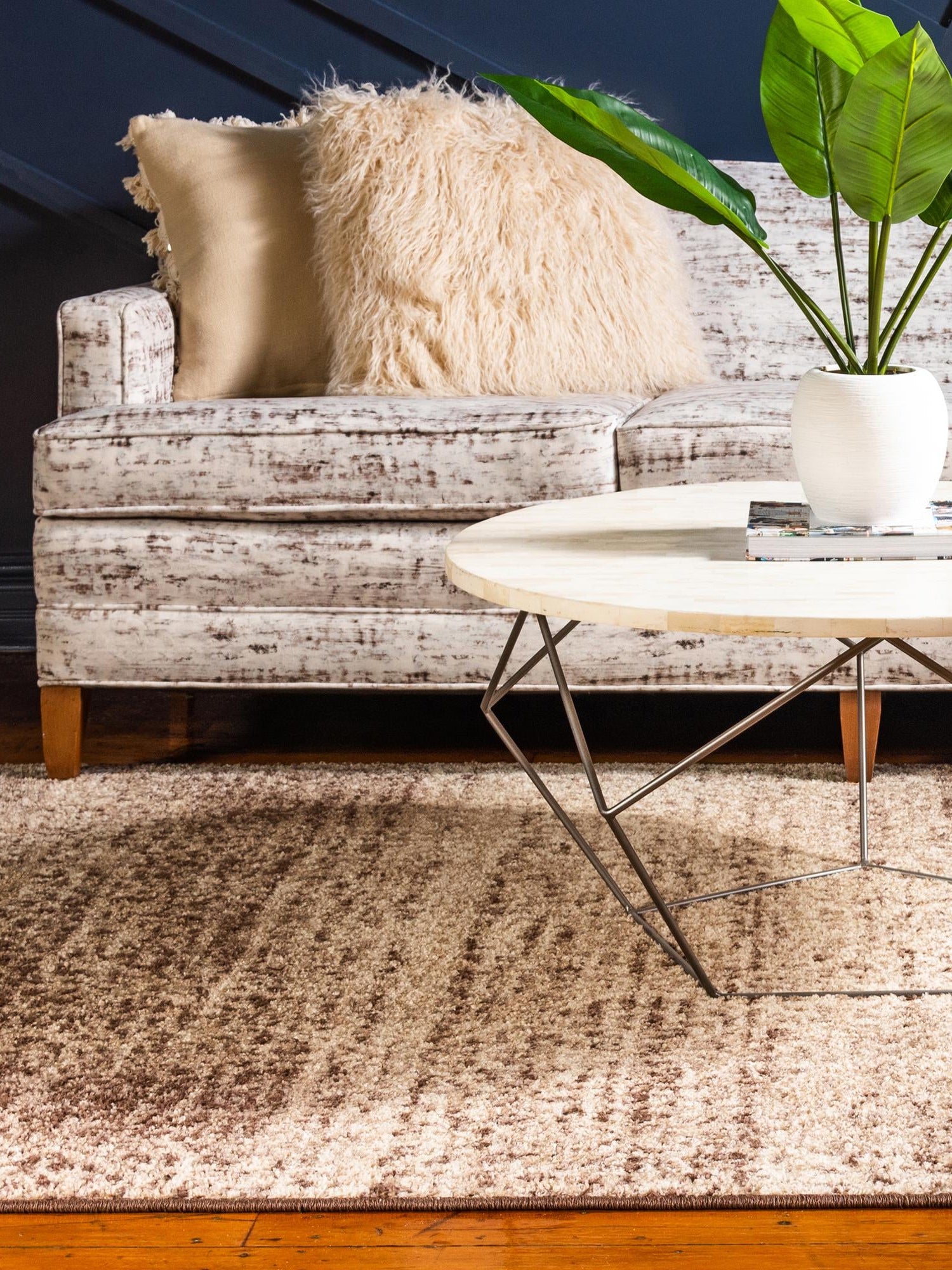 Beige 9' x 12' Autumn Rectangle Area Rug 100% Polypropylene Durable Jute Backing Living Dining Room Bedroom Office Modern Decor Carpet for Sale at Rug Engine