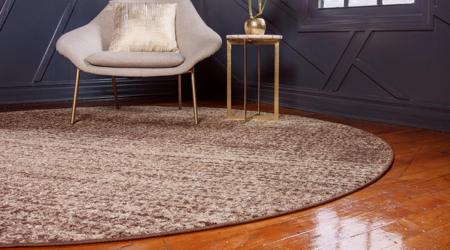 Beige 3' 1 x 3' 1 Autumn Round Area Rug 100% Polypropylene Durable Jute Backing Living Dining Room Bedroom Office Modern Decor Carpet for Sale at Rug Engine