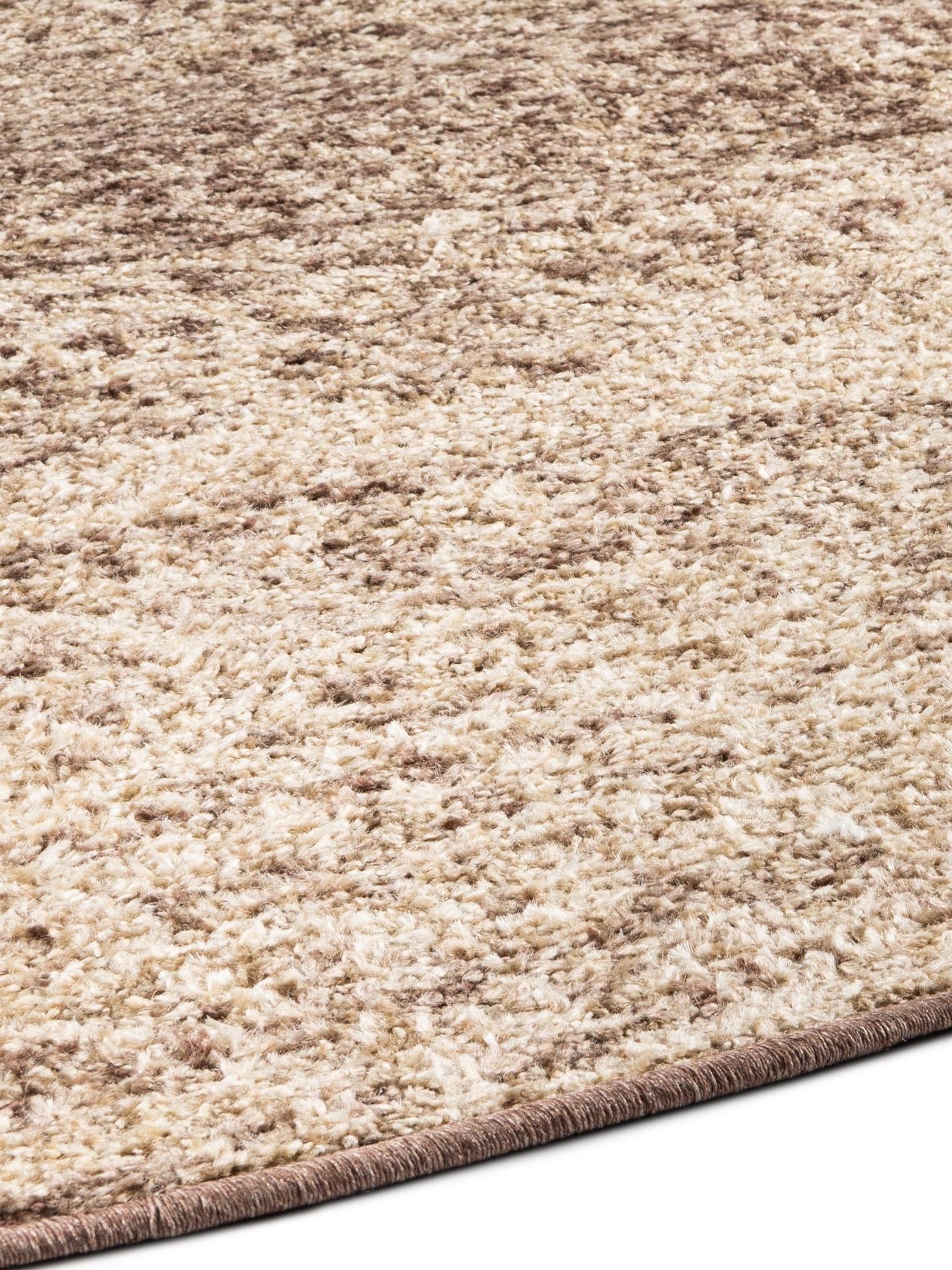 Beige 3' 1 x 3' 1 Autumn Round Area Rug 100% Polypropylene Durable Jute Backing Living Dining Room Bedroom Office Modern Decor Carpet for Sale at Rug Engine