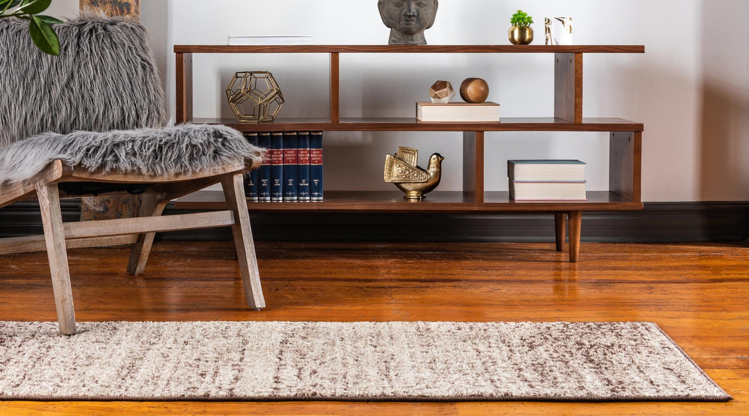 Beige 2' x 6' 1 Autumn Runner Area Rug 100% Polypropylene Durable Jute Backing Living Dining Room Bedroom Office Modern Decor Carpet for Sale at Rug Engine