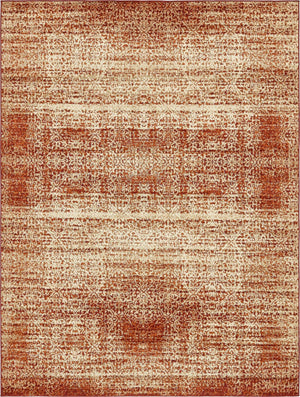 Terracotta 9' x 12' Autumn Rectangle Area Rug 100% Polypropylene Durable Jute Backing Living Dining Room Bedroom Office Modern Decor Carpet for Sale at Rug Engine