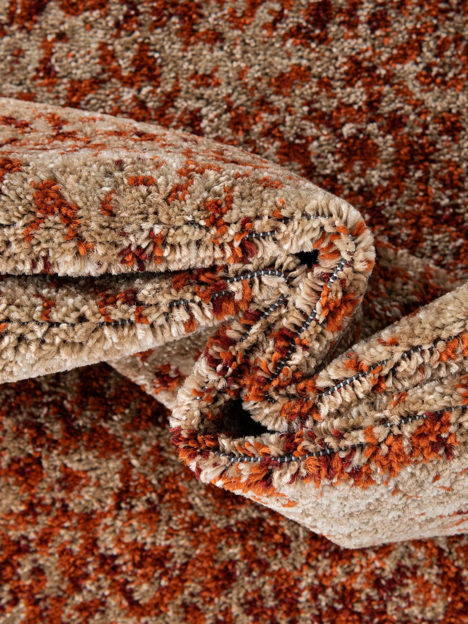 Terracotta 5' 3 x 8' Autumn Rectangle Area Rug 100% Polypropylene Durable Jute Backing Living Dining Room Bedroom Office Modern Decor Carpet for Sale at Rug Engine