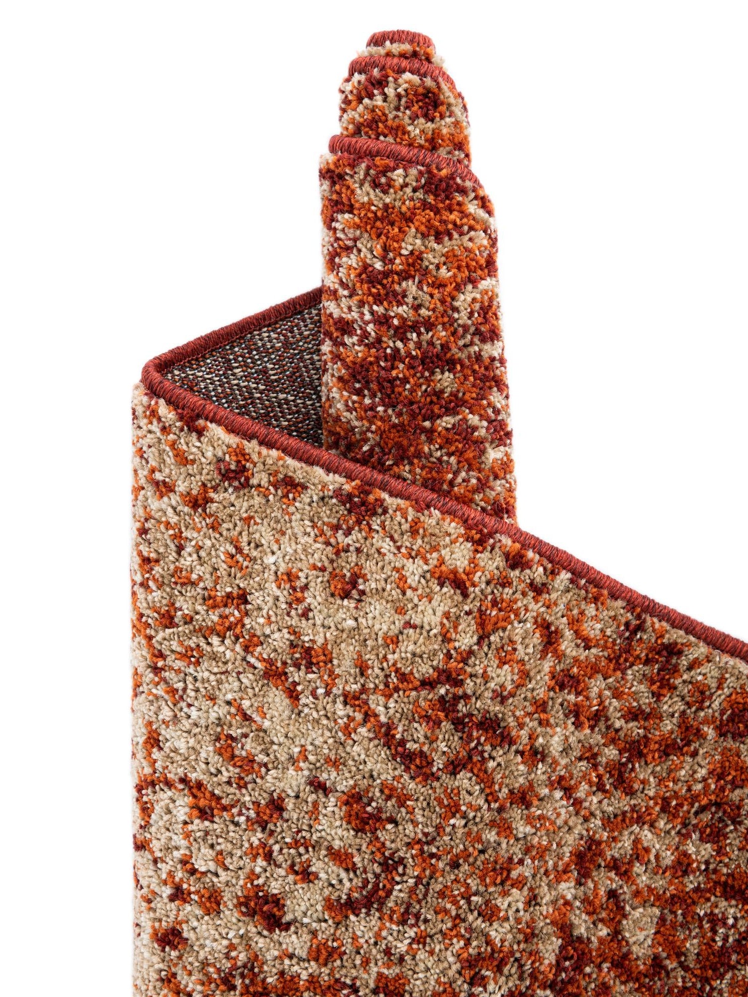 Terracotta 5' 3 x 8' Autumn Rectangle Area Rug 100% Polypropylene Durable Jute Backing Living Dining Room Bedroom Office Modern Decor Carpet for Sale at Rug Engine