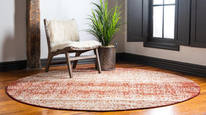 Terracotta 7' 10 x 7' 10 Autumn Round Area Rug 100% Polypropylene Durable Jute Backing Living Dining Room Bedroom Office Modern Decor Carpet for Sale at Rug Engine