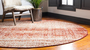 Terracotta 7' 10 x 7' 10 Autumn Round Area Rug 100% Polypropylene Durable Jute Backing Living Dining Room Bedroom Office Modern Decor Carpet for Sale at Rug Engine