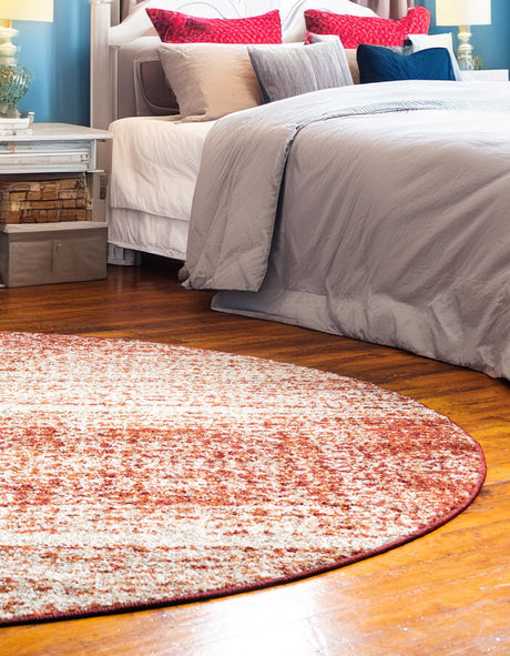 Terracotta 3' 1 x 3' 1 Autumn Round Area Rug 100% Polypropylene Durable Jute Backing Living Dining Room Bedroom Office Modern Decor Carpet for Sale at Rug Engine