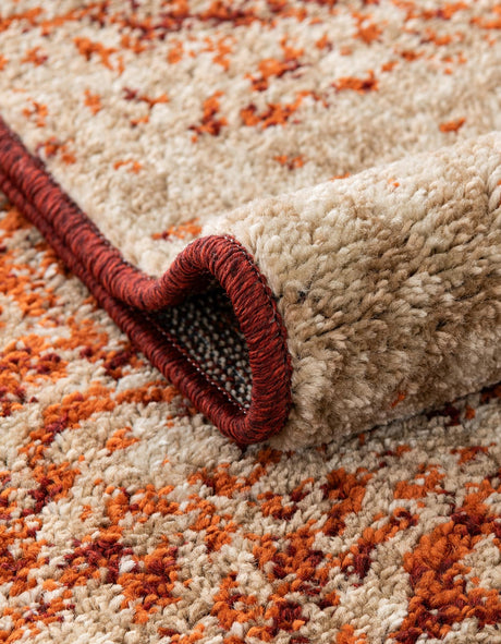 Terracotta 7' 10 x 7' 10 Autumn Round Area Rug 100% Polypropylene Durable Jute Backing Living Dining Room Bedroom Office Modern Decor Carpet for Sale at Rug Engine