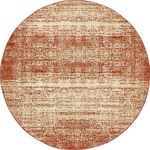 Terracotta 7' 10 x 7' 10 Autumn Round Area Rug 100% Polypropylene Durable Jute Backing Living Dining Room Bedroom Office Modern Decor Carpet for Sale at Rug Engine
