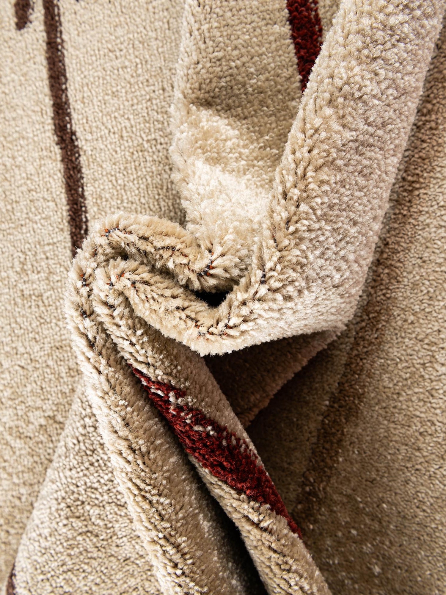 Beige 7' 10 x 7' 10 Autumn Round Area Rug 100% Polypropylene Durable Jute Backing Living Dining Room Bedroom Office Modern Decor Carpet for Sale at Rug Engine