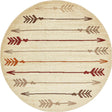 Beige 7' 10 x 7' 10 Autumn Round Area Rug 100% Polypropylene Durable Jute Backing Living Dining Room Bedroom Office Modern Decor Carpet for Sale at Rug Engine