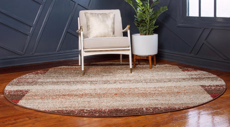 Beige 7' 10 x 7' 10 Autumn Round Area Rug 100% Polypropylene Durable Jute Backing Living Dining Room Bedroom Office Modern Decor Carpet for Sale at Rug Engine