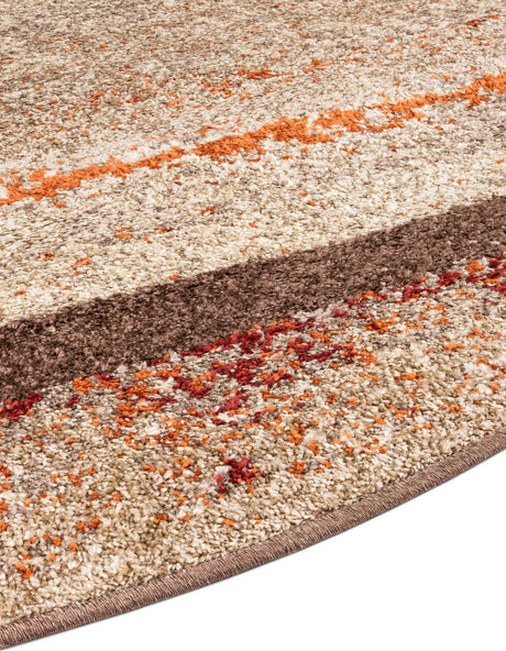 Beige 7' 10 x 7' 10 Autumn Round Area Rug 100% Polypropylene Durable Jute Backing Living Dining Room Bedroom Office Modern Decor Carpet for Sale at Rug Engine
