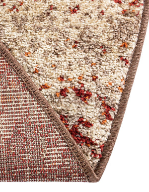 Beige 3' 1 x 3' 1 Autumn Round Area Rug 100% Polypropylene Durable Jute Backing Living Dining Room Bedroom Office Modern Decor Carpet for Sale at Rug Engine