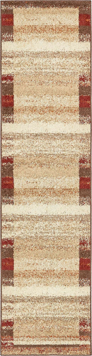 Beige 2' 7 x 10' Autumn Runner Area Rug 100% Polypropylene Durable Jute Backing Living Dining Room Bedroom Office Modern Decor Carpet for Sale at Rug Engine
