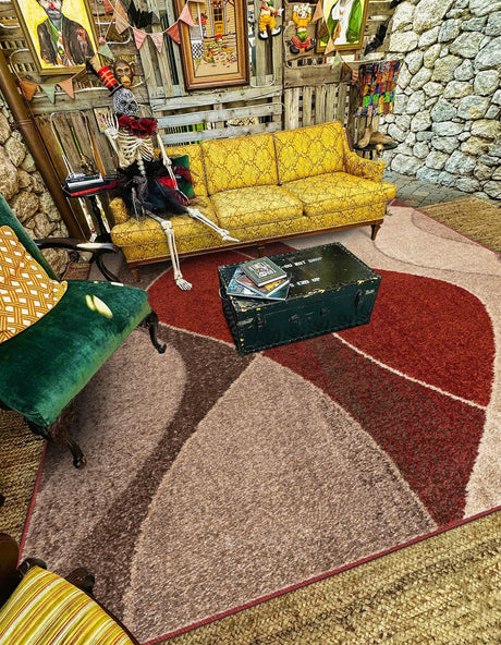 Multicolor 2' x 3' 1 Autumn Rectangle Area Rug 100% Polypropylene Durable Jute Backing Living Dining Room Bedroom Office Modern Decor Carpet for Sale at Rug Engine