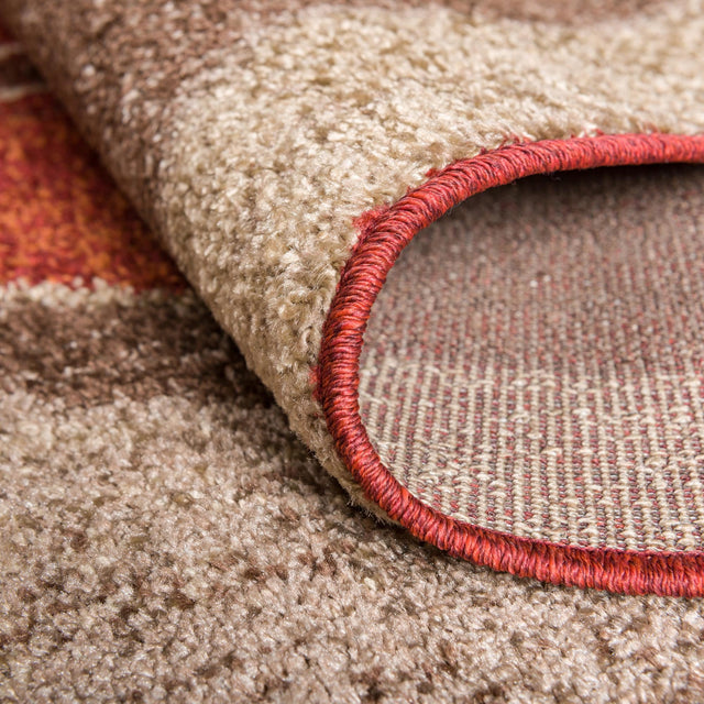 Multicolor 8' x 8' Autumn Round Rug