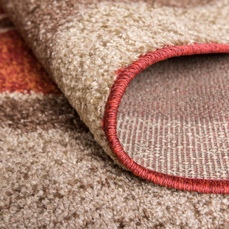 Multicolor 3' 1 x 3' 1 Autumn Round Area Rug 100% Polypropylene Durable Jute Backing Living Dining Room Bedroom Office Modern Decor Carpet for Sale at Rug Engine