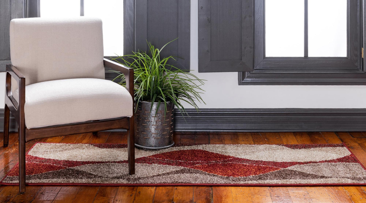 Multicolor 2' x 8' Autumn Runner Area Rug 100% Polypropylene Durable Jute Backing Living Dining Room Bedroom Office Modern Decor Carpet for Sale at Rug Engine