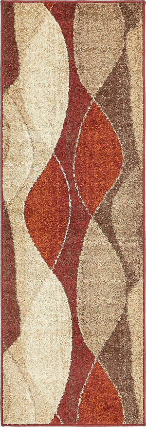 Multicolor 2' x 6' 1 Autumn Runner Area Rug 100% Polypropylene Durable Jute Backing Living Dining Room Bedroom Office Modern Decor Carpet for Sale at Rug Engine