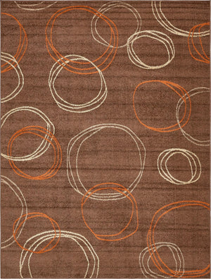 Brown 9' x 12' 2 Autumn Rectangle Area Rug 100% Polypropylene Durable Jute Backing Living Dining Room Bedroom Office Modern Decor Carpet for Sale at Rug Engine