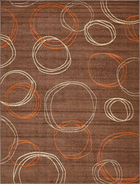 Brown 9' x 12' 2 Autumn Rectangle Area Rug 100% Polypropylene Durable Jute Backing Living Dining Room Bedroom Office Modern Decor Carpet for Sale at Rug Engine