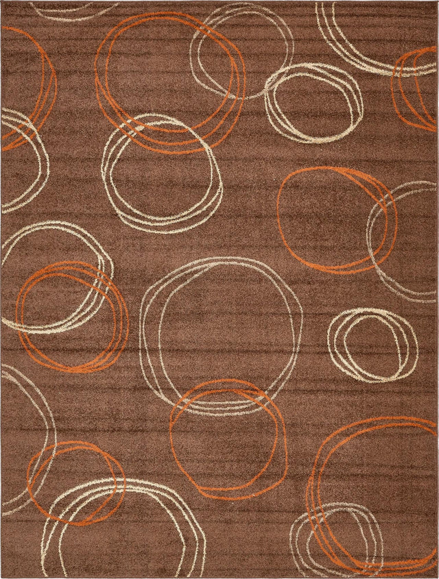 Brown 9' x 12' 2 Autumn Rectangle Area Rug 100% Polypropylene Durable Jute Backing Living Dining Room Bedroom Office Modern Decor Carpet for Sale at Rug Engine