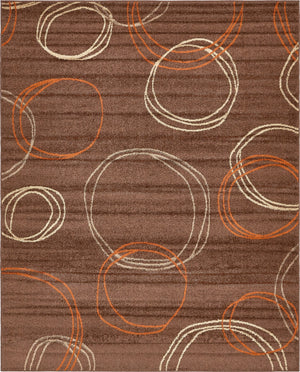 Brown 8' x 10' Autumn Rectangle Area Rug 100% Polypropylene Durable Jute Backing Living Dining Room Bedroom Office Modern Decor Carpet for Sale at Rug Engine