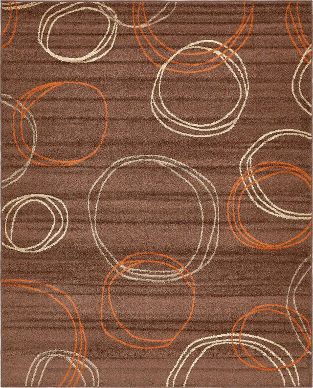 Brown 8' x 10' Autumn Rectangle Area Rug 100% Polypropylene Durable Jute Backing Living Dining Room Bedroom Office Modern Decor Carpet for Sale at Rug Engine