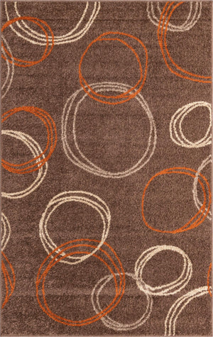 Brown 5' 1 x 8' Autumn Rectangle Area Rug 100% Polypropylene Durable Jute Backing Living Dining Room Bedroom Office Modern Decor Carpet for Sale at Rug Engine