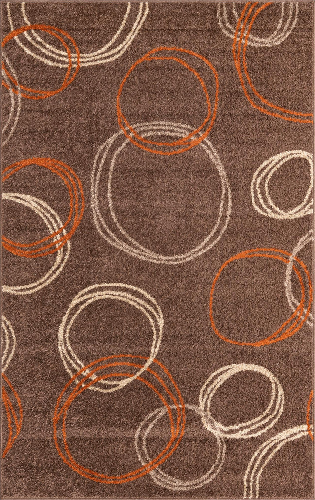 Brown 5' 1 x 8' Autumn Rectangle Area Rug 100% Polypropylene Durable Jute Backing Living Dining Room Bedroom Office Modern Decor Carpet for Sale at Rug Engine