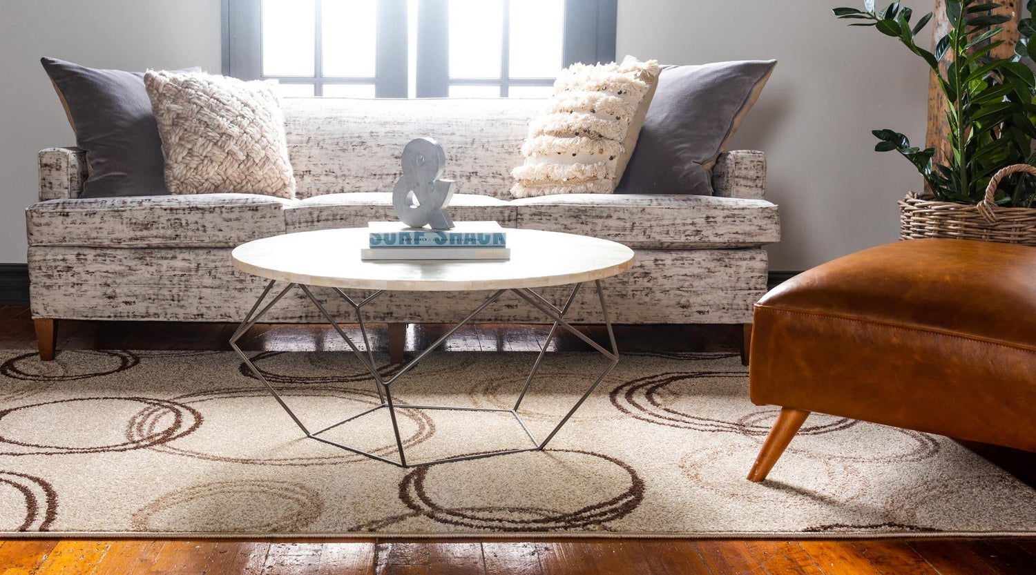 Beige 2' x 3' 1 Autumn Rectangle Area Rug 100% Polypropylene Durable Jute Backing Living Dining Room Bedroom Office Modern Decor Carpet for Sale at Rug Engine