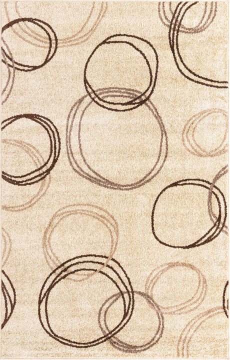 Beige 5' 1 x 8' Autumn Rectangle Area Rug 100% Polypropylene Durable Jute Backing Living Dining Room Bedroom Office Modern Decor Carpet for Sale at Rug Engine