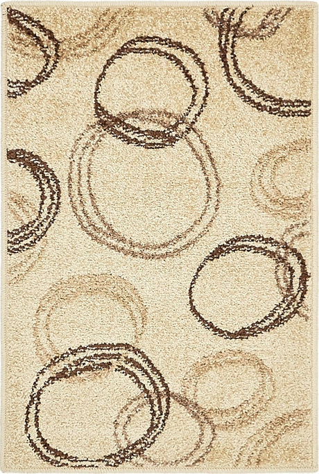 Beige 2' x 3' 1 Autumn Rectangle Area Rug 100% Polypropylene Durable Jute Backing Living Dining Room Bedroom Office Modern Decor Carpet for Sale at Rug Engine