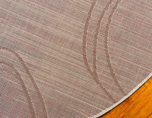 Beige 8' x 8' Autumn Round Area Rug 100% Polypropylene Durable Jute Backing Living Dining Room Bedroom Office Modern Decor Carpet for Sale at Rug Engine